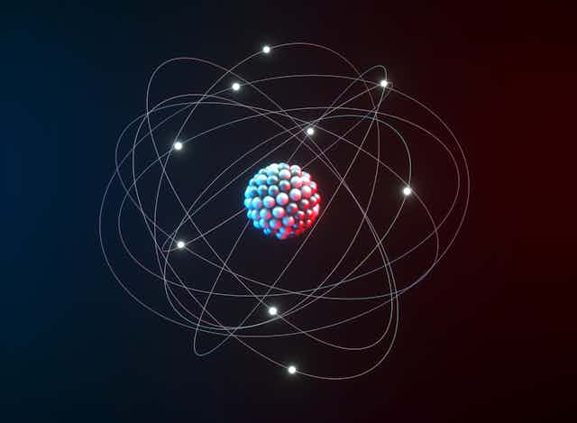 Protons and neutrons in an atom’s nucleus can be arranged in different configurations, creating nuclear isomers. KTSdesign/SciencePhotoLibrary via Getty Images